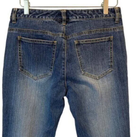 Michael Kors | Women's Dark Wash Straight Leg Denim Jeans Size 6 - Picture 6 of 8